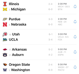 Illustration for article titled Saturday College Football Thread